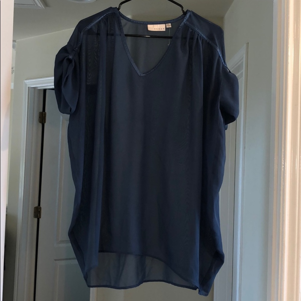 KENAR sheer flowy top